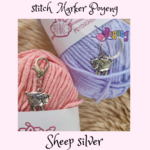 St marker silver tone: Sheep